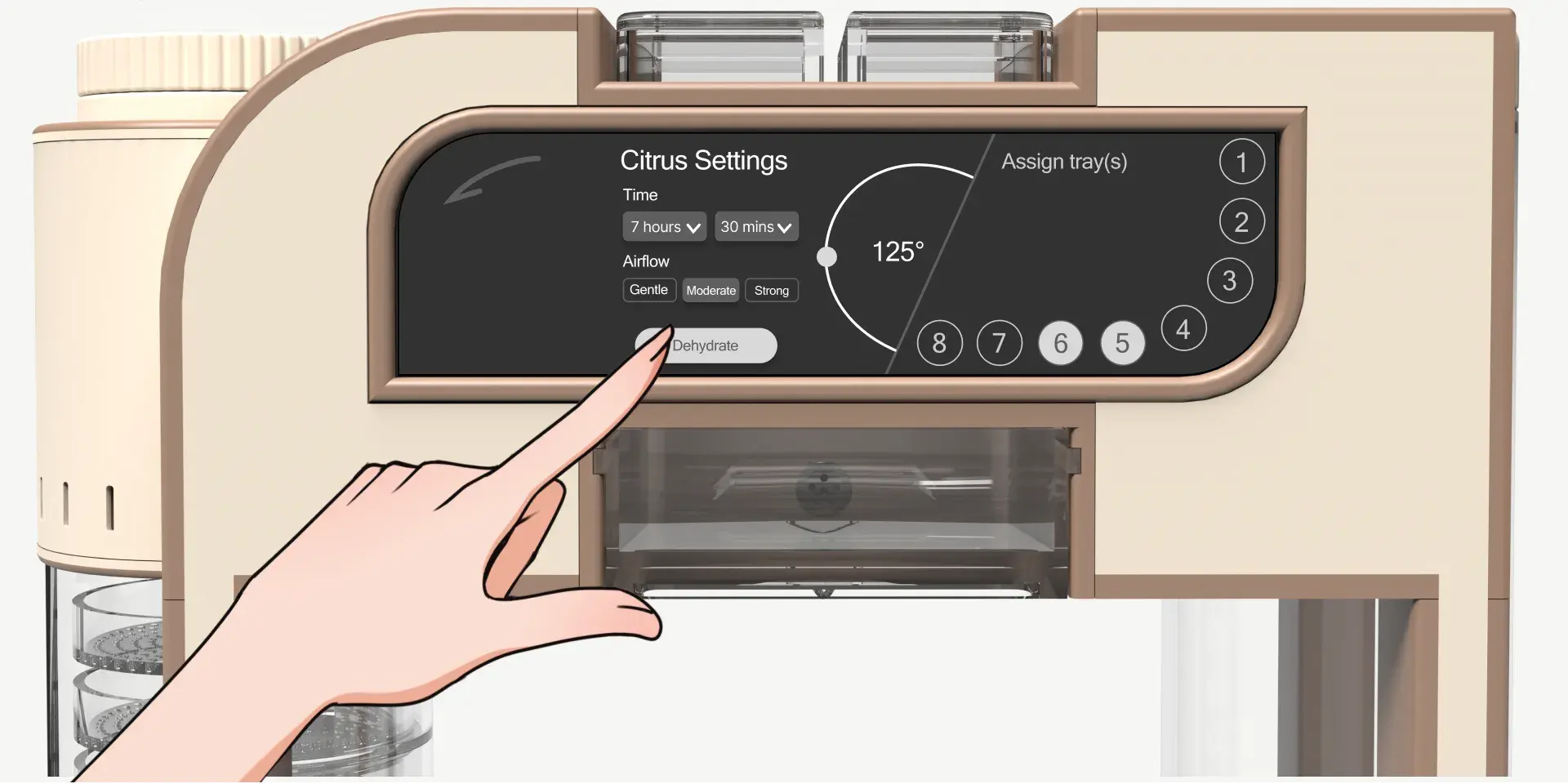 Hero rendering of the Infinitea product in front of a featureless background space. The infinitea branding is prominently displayed on the left half of the image, while the render of the product is featured on the right half.